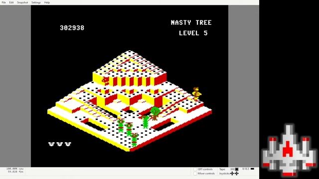 Crystal Castles - C64 EMU - Atari Version - Easy - 330,461 points смотреть онлайн