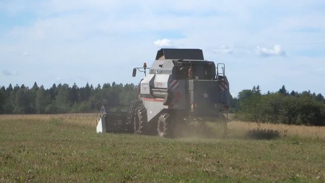 Harvest 2018 | Rostelmash Vector 420 combine harvesting oats смотреть онлайн