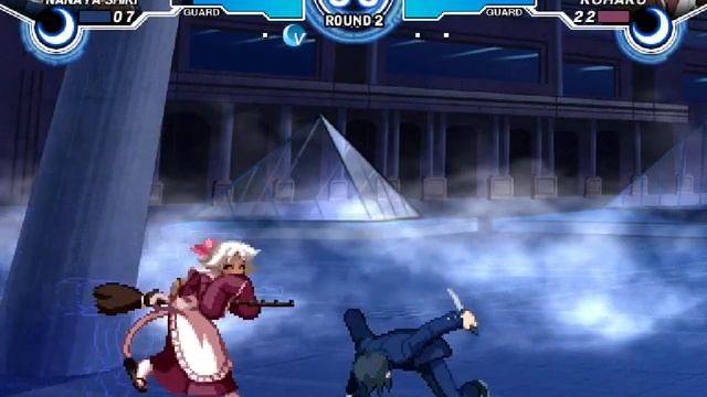 MBAACC - Warrior(Nanaya Shiki) vs Aegis(Kohaku) смотреть онлайн