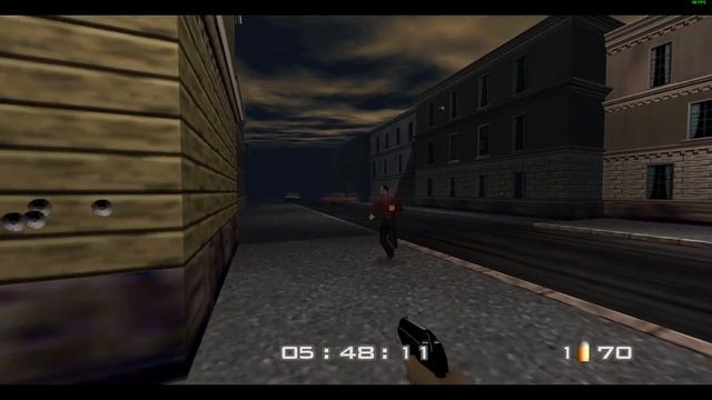 GoldenEye 007 (N64-EMU) Mission 12: Streets (Secret Agent 2:16) смотреть онлайн