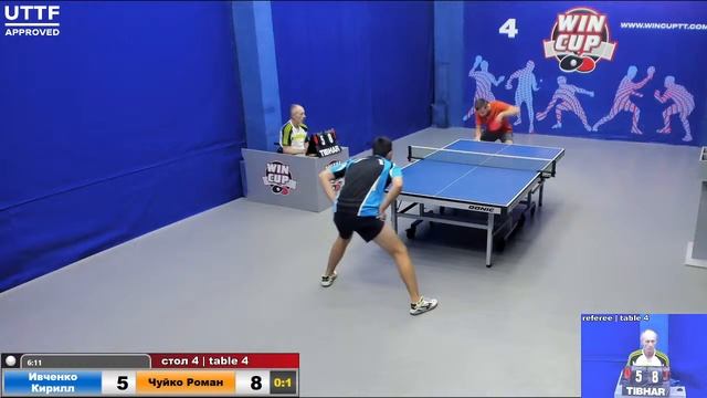 22:00 Ивченко Кирилл (0:3) Чуйко Роман стол 4 ЮГ-4 04.08.21 смотреть онлайн