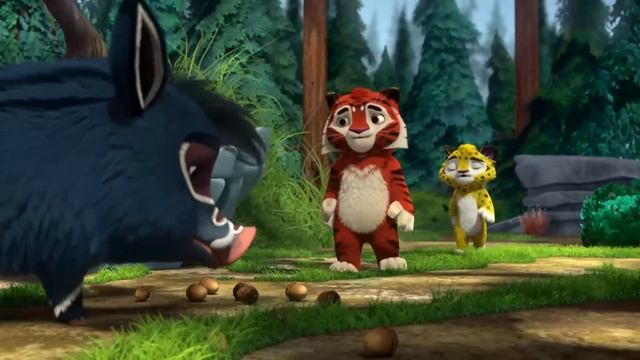 LEO and TIG 🦁 🐯 All epsodes in a row 16-26 ⭐ Cartoons collection 💚 Moolt Kids Toons Happy Bear смотреть онлайн
