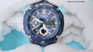 How to set time on Casio G-Shock GA-2000.
