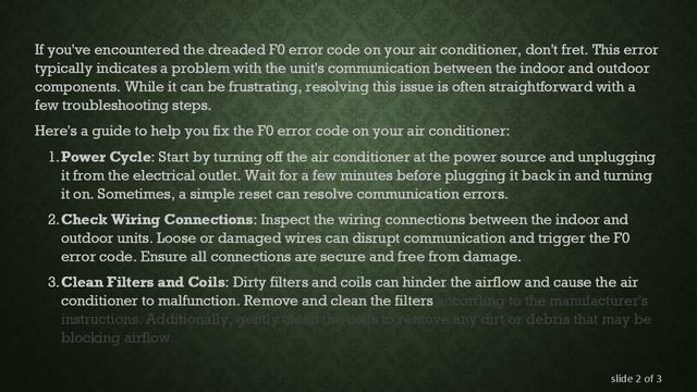 How to Fix F0 Error Code on Your Air Conditioner смотреть онлайн