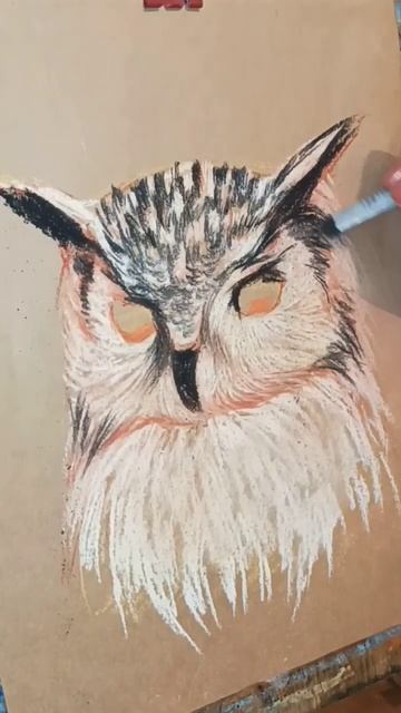 рисунок совы 🌲 #art #рисование #гаррипоттер #художник смотреть онлайн