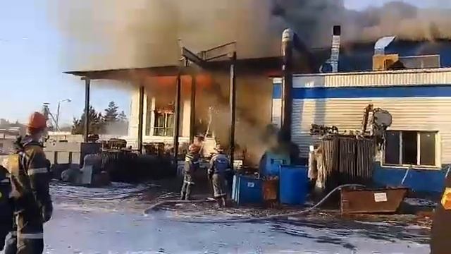 22.11.2017 Черногорск, пожар на РМЗ смотреть онлайн