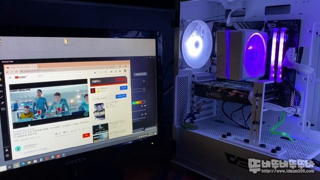 AEROCOOL Cylon 4F CPU 쿨러 & GeIL ORION RGB RED 메모리 ASUS AURA SYNC 테스트 영상 смотреть онлайн