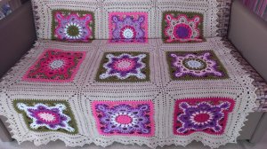 КРАСИВЫЙ ПЛЕД 💥🧶КРЮЧКОМ.МК. Часть 1.МОТИВ.