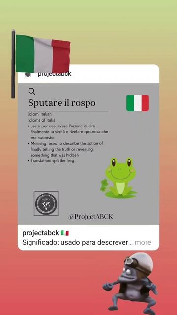 🇮🇹 Idioms in Italian/Idiomi Italiani-Sputare il rospo смотреть онлайн