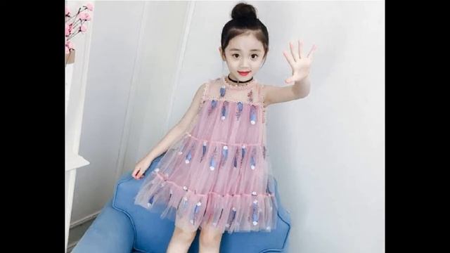 LATEST LITTLE GIRLS SUMMER DRESSES | NEW KIDS FANCY DRESS DESIGNS | GIRLS SUMMER FASHION смотреть онлайн
