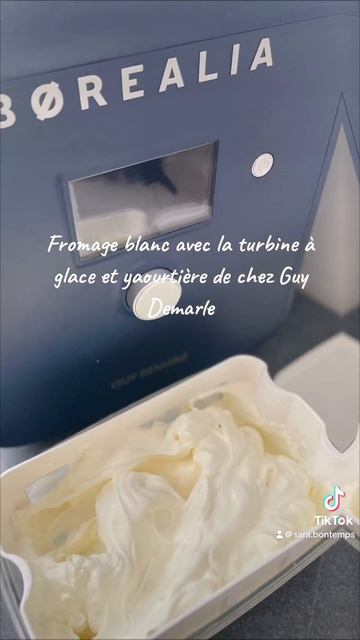Fromage blanc avec la turbine à glace et yaourtière borealia de chez Guy Demarle смотреть онлайн