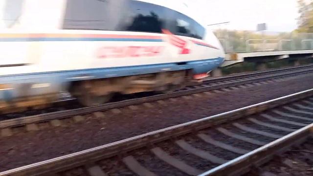 Высокоскоростной Электропоезд Сапсан эвс1-07 Поповка смотреть онлайн