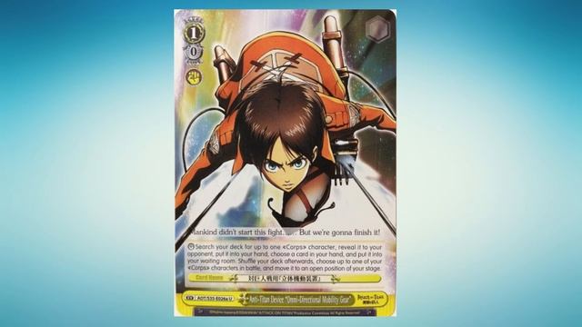 Attack on Titan Weiss Schwarz Set Review - Yellow & Green смотреть онлайн