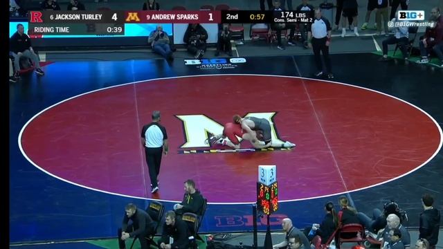 Big Ten Wrestling Championships 2024 174 weight class Andrew Sparks vs. Jackson Turley смотреть онлайн