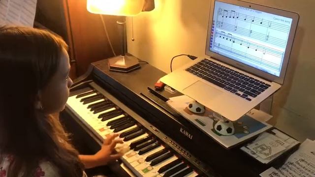 SOFT MOZART Winter Recital 2019-2020 Alexandra (7) "Жучка" игра наизусть лев рук с сольф смотреть онлайн