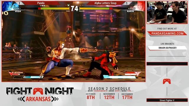 FNA - solidxpanda ( Vega ) vs Alpha Letters Soup ( Karin ) Street Fighter V Loser's Final смотреть онлайн