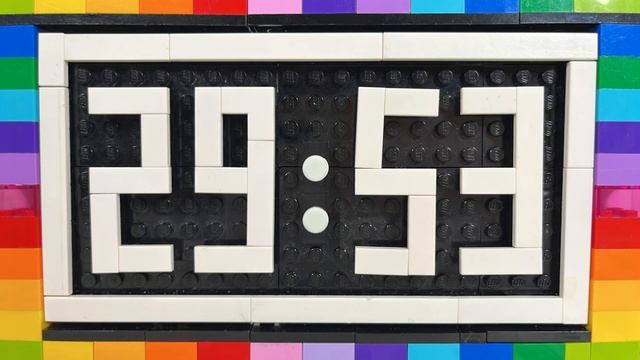 60 Minutes Timer  1 Hour Countdown LEGO Clock