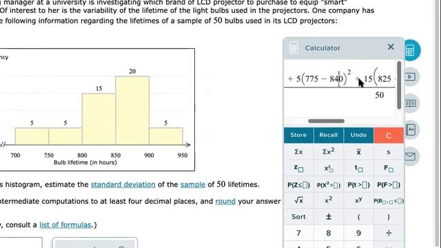 Approximating the Standard Deviation from Data of a Histogram смотреть онлайн
