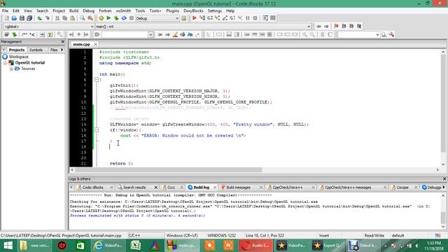 #8 - C++ graphic programming: Creating openGL window with GLFW смотреть онлайн
