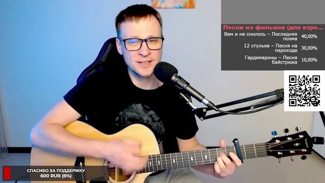 Маркин – Сиреневый туман 🎶 кавер на гитаре и аккорды смотреть онлайн