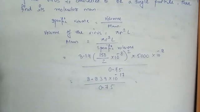 A plant virus is found to consist of uniform cylinderical particles whose diameters is 150 Å and... смотреть онлайн