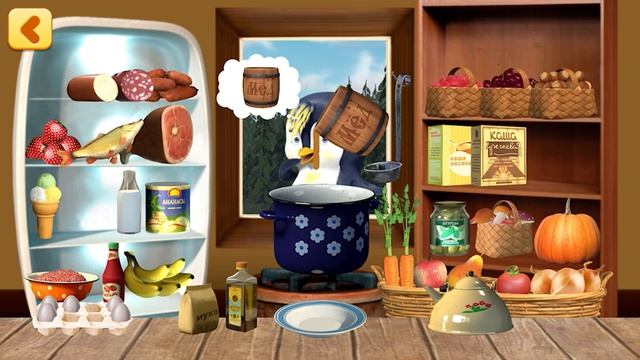 MASHA COOKING TIME - MASHA MAKES PORRIDGE FOR PENGUIN 🕰️ MASHA CARTOON VIDEO FOR KIDS смотреть онлайн