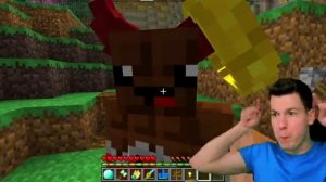 играю с Леонидом андреевичем в minecraft