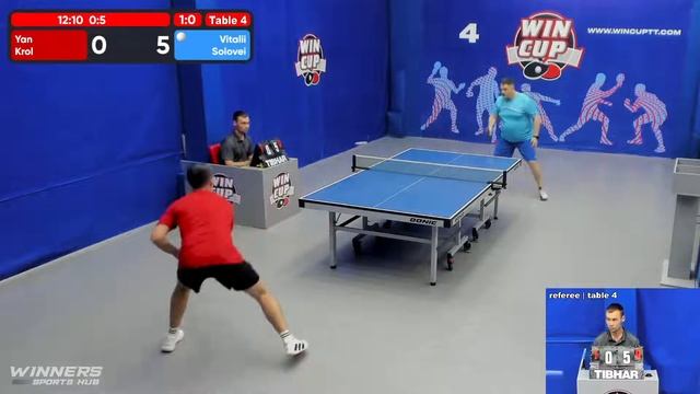 04:30 Кроль Ян (3:0) Соловей Виталий стол 4 ЮГ-7 12.06.22 смотреть онлайн