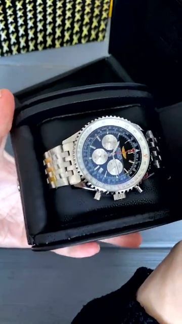 Мужские наручные часы кварцевые гарантия 12 месяцев Breitling A24322 Metal Silver-Black смотреть онлайн