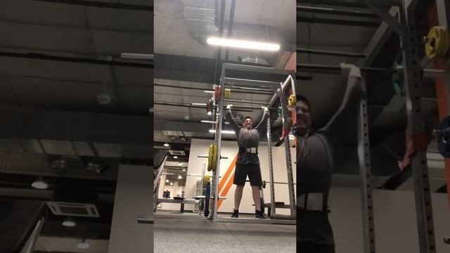 Негативы. 1 неделя. День 5. Жим штанги стоя смотреть онлайн