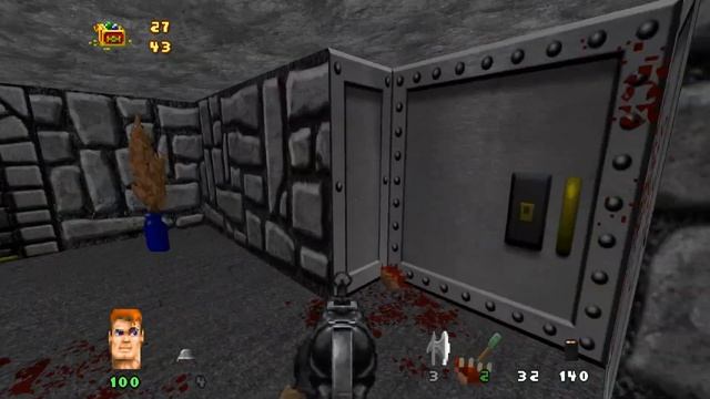 Brutal Wolfenstein 3D💣Episode 5: Trail of the Madman💣Floor 03 смотреть онлайн
