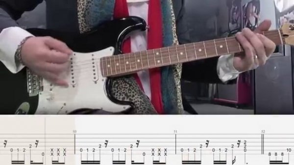 Aerosmith-Walk This Way (guitar cover for vocals, tab)