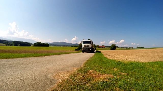 Lohnunternehmen Peter Kircher im Einsatz Vervaet Hydrotrike \Gülle Transport mit 2 LKW zubringer смотреть онлайн