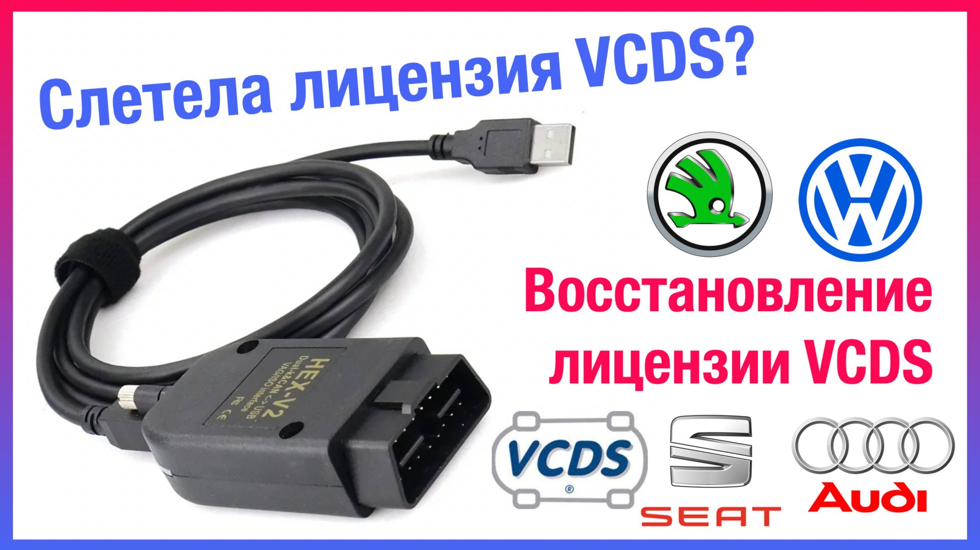 Восстановление лицензии VCDS (Вася). Что делать если слетела лицензия VCDS? Решение проблемы