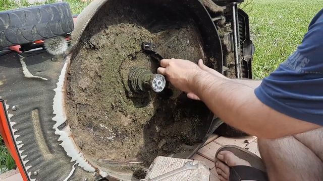 Замена ремня на газонокосилке AL-KO