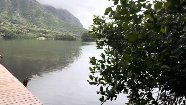 The Boat dock and Moli'i fish pond on secret island - at the amazing - Kualoa Ranch - by Dan Gritsk смотреть онлайн