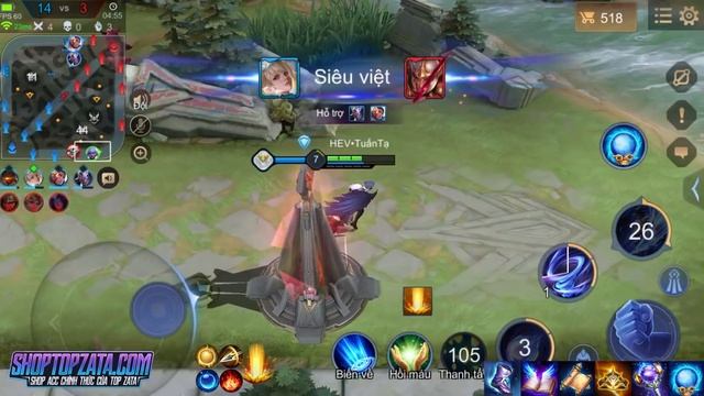 TOP Zata Cùng Team Clan Quẩy Rank Cao Thủ 77 Sao | Săn Streamer | Liên Quân Mobile смотреть онлайн