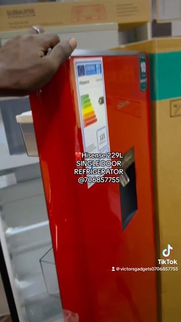 Hisense 229L Refrigerator Single door with water dispenser (Red) Available ☎️0706857755 смотреть онлайн