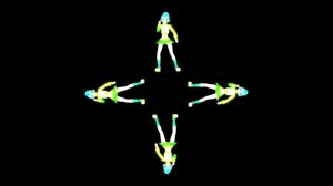 Улетный танец. 3D голограмма. #3dhologram #hologram #голограмма