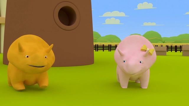 Learn Colors :) Dino Walks by the River - Learn with Dino the Dinosaur 👶 Educational cartoon смотреть онлайн