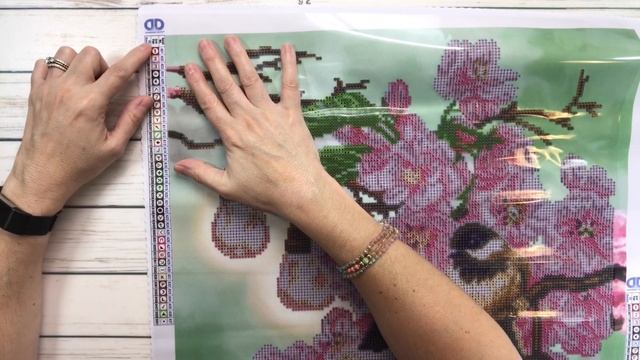 Diamond Painting Unboxing - Diamond Dotz - Cherry Blossoms & Chickadees смотреть онлайн