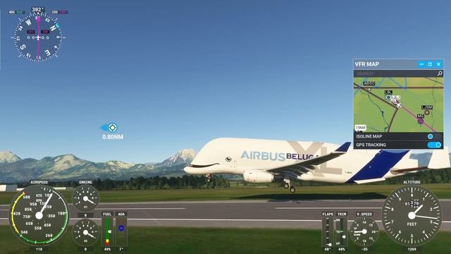 Airbus beluga butter #swiss001landing смотреть онлайн
