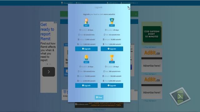 Биткоин кран DreamBTC каждый 1 час 1000 сатоши. смотреть онлайн