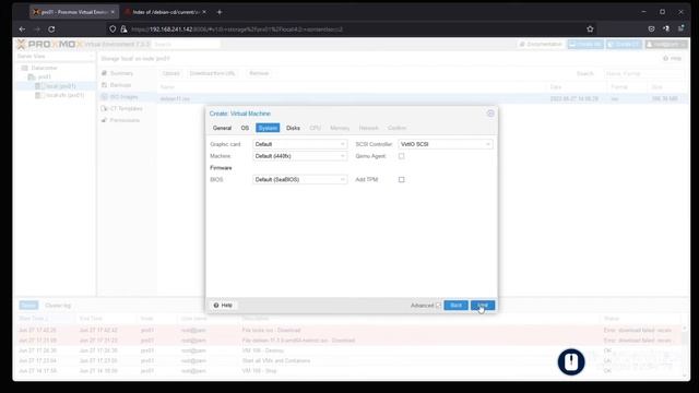 Proxmox - 9 passos para criar uma VM (maquina virtual) смотреть онлайн