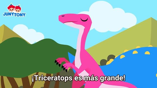 ¿Qué Dinosaurio es Más Grande? | Paquicefalosaurio, Triceratops Y Más | JunyTony en español смотреть онлайн
