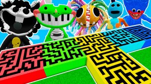 ВСЕ ПЕРСОНАЖИ из ПОППИ ПЛЕЙТАЙМ 4 в ЛАБИРИНТАХ в МАЙНКРАФТ!