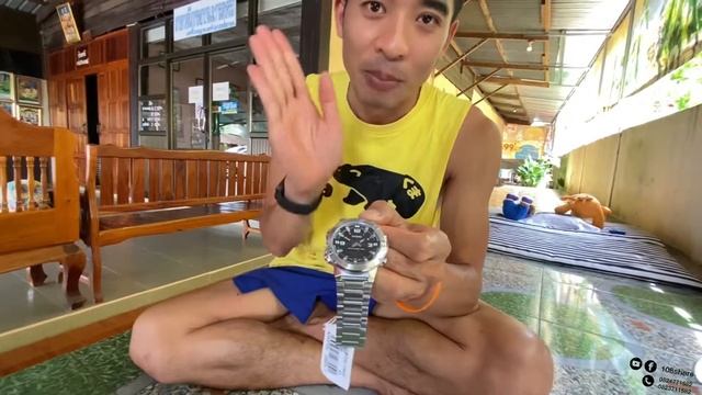 นาฬิกาคาสิโอ AMW-870D-1A สายและตัวเรือนสแตนเลสหน้าปัทไฮบริดเข็มและตัวเลขดิจิตอล