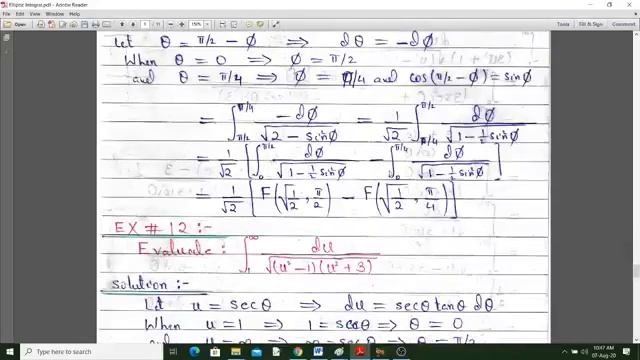 Elliptical Integral part 2 2nd & 3rd kind & introduction of improper integral смотреть онлайн