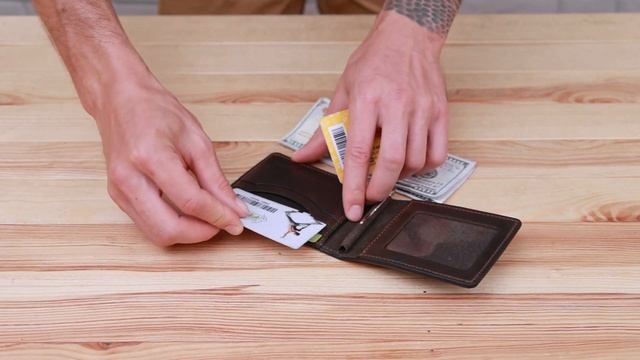 Обзор кожаного зажима для денег GRANDE PELLE 11543 смотреть онлайн