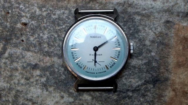 Vintage Pobeda (Победа) 15 Jewels USSR Mechanical Watch. смотреть онлайн